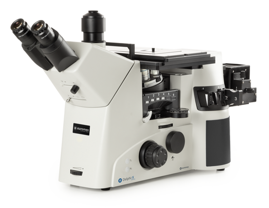 Microscopio Trinocular invertido Delphi-X Inverso DI.2053-PLMi - www.letscopes.com