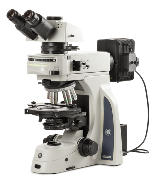 Microscopio trinoculare Delphi-X Observer polarizzazione DX.2053-PLPOLRi - www.letscopes.com