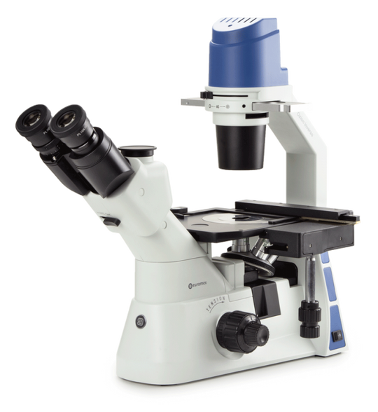 Microscopio Trinocular invertido Oxion Inverso OX.2053-PLPH-ICSI - www.letscopes.com